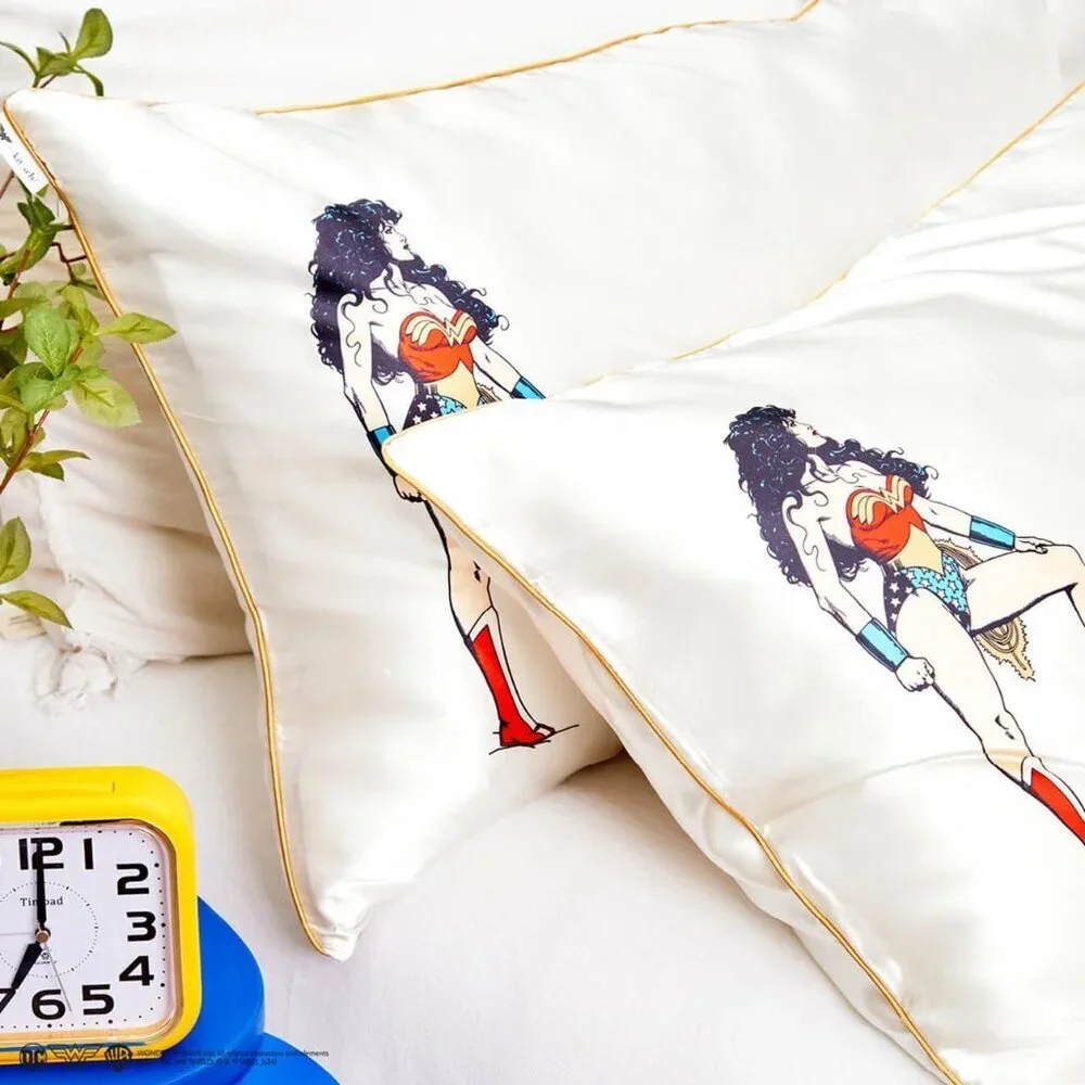 Satin Pillowcase King Size Zipper Cooling Wrinkle-Reducing for Hair Skin